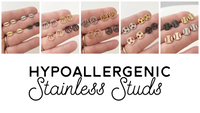Hypoallergenic Stainless Studs - Sports