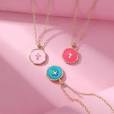 Colorful Cross Necklace