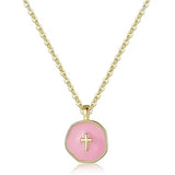 Colorful Cross Necklace