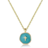 Colorful Cross Necklace