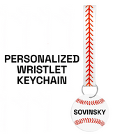 Personalized Wristlet Keychain