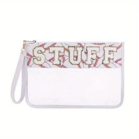 Baseball Chenille Pouch